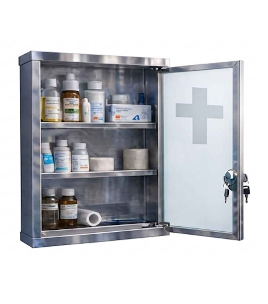 Numed First Aid Box Steel with Glass XL NM 56
