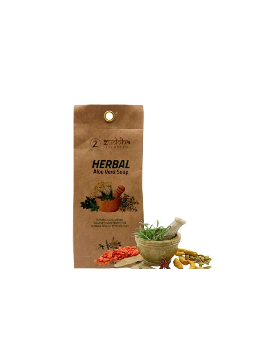 Zuddha Ayurveda Herbal Aloe Vera Soap 100g